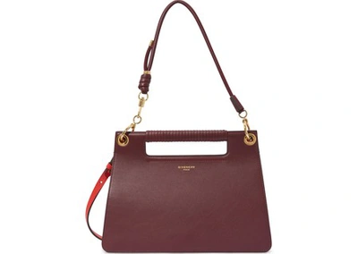 Shop Givenchy Whip Medium Shoulder Bag In Aubergine