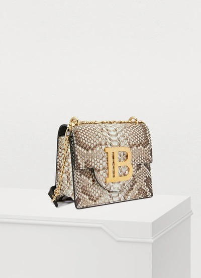 Shop Balmain B-bag 21 Cross Body Bag In 0fa Blanc