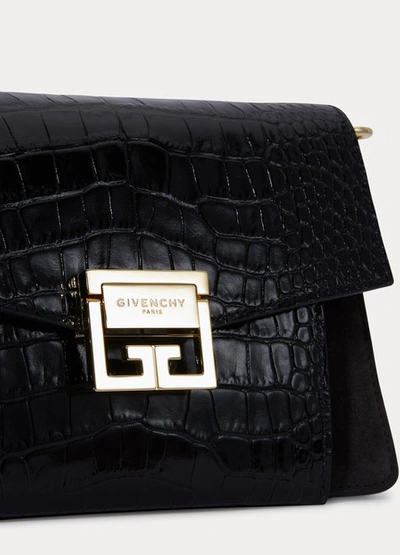 Shop Givenchy Gv3 Small Shoulder Bag In Noir