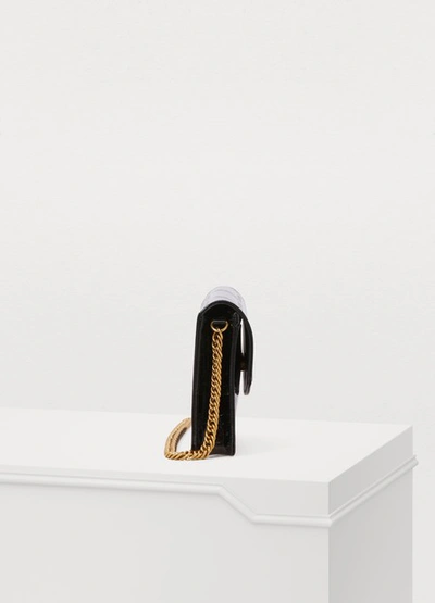 Shop Balenciaga Bb Wallet On Chain In Noir