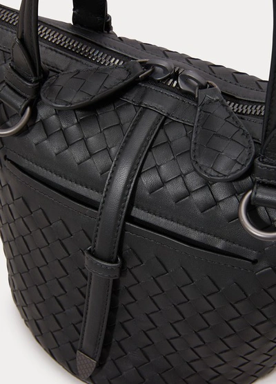 Shop Bottega Veneta Tamboura Handbag In Black