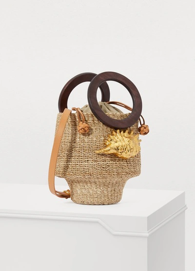Shop Aranaz Kailei Bucket Bag In Natural