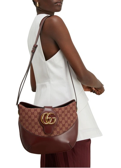 Shop Gucci Arli Shoulder Bag In Bordeaux