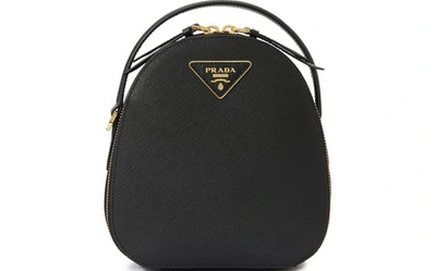Odette leather mini bag Prada White in Leather - 36713690