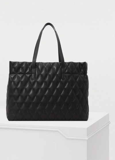 Shop Givenchy Quilted Tote In Noir