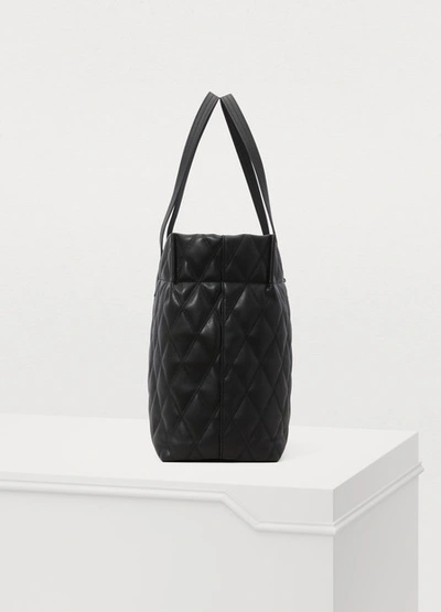 Shop Givenchy Quilted Tote In Noir