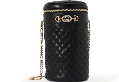 Shop Gucci Trapuntata Belt Bag In Black