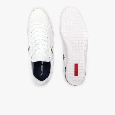 Shop Lacoste Men's Chaymon Sneaker In White / Navy