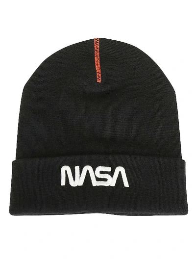 Shop Heron Preston Beanie In Black Whit