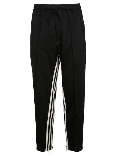 Shop Y-3 Striped Track Trousers In Black