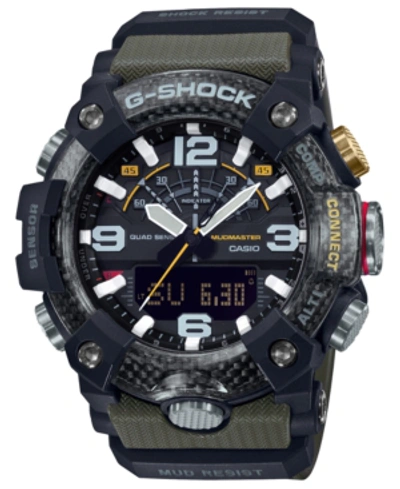 Shop G-shock Men's Analog-digital Connected Mudmaster Green & Black Resin Strap Watch 53.1mm