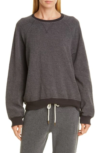 Shop The Great Slouch Sweatshirt In Washed Black