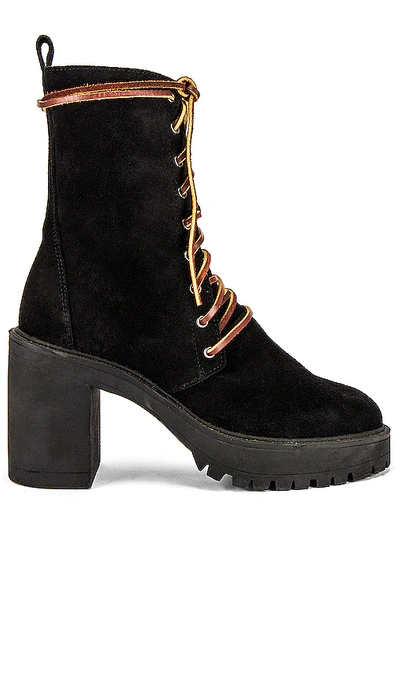 Shop Free People Dylan Lace Up Boot In Black