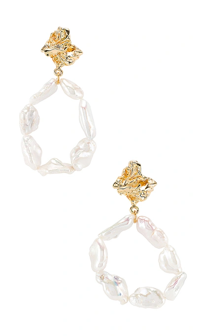 Shop Amber Sceats Myla Earrings In Metallic Gold.