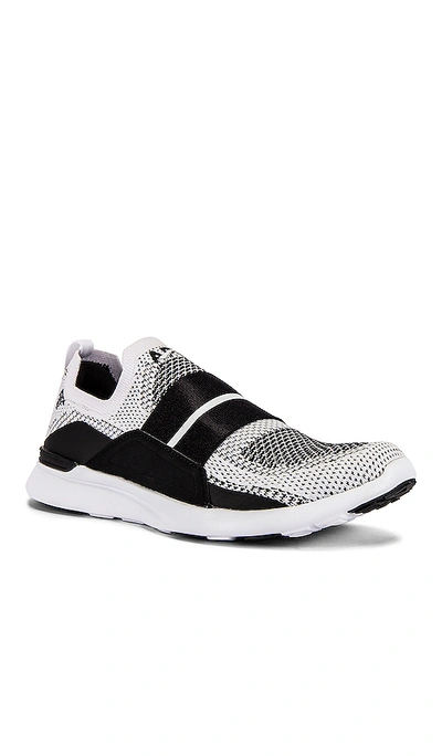 Shop Apl Athletic Propulsion Labs Techloom Bliss Trainer In White, Black & White