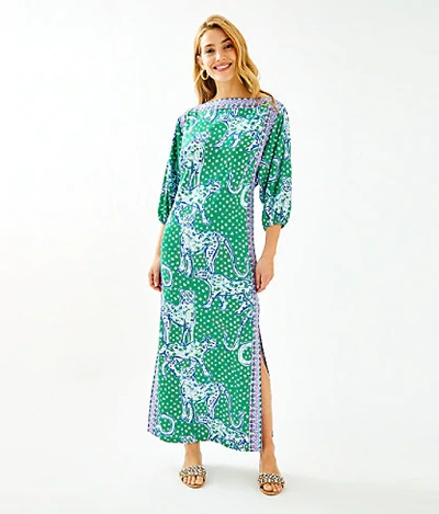 Shop Lilly Pulitzer Silva Maxi Dress In Galaxy Blue What The Shell Engineered Maxi