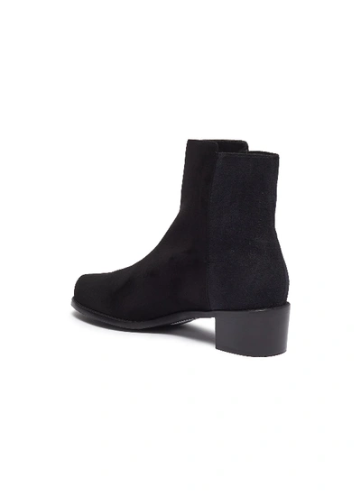 Shop Stuart Weitzman 'easyon' Panelled Suede Ankle Boots