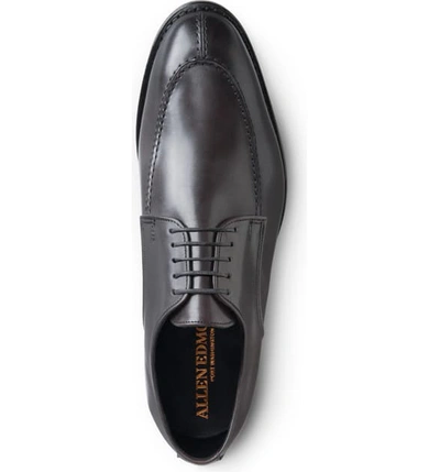 Shop Allen Edmonds Crosby Street Split Toe Derby In Carbon Leather