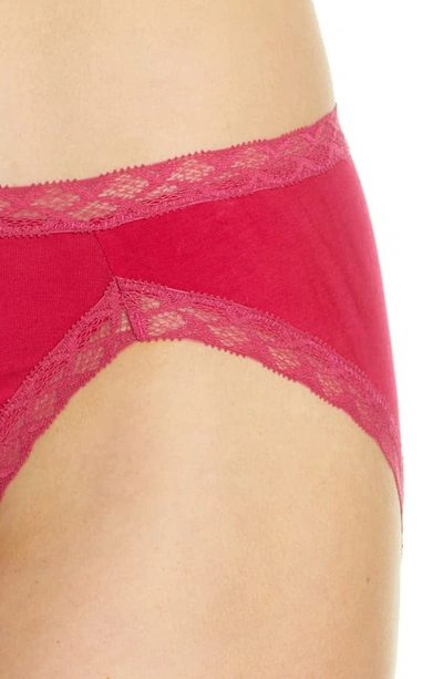 Shop Natori Bliss French Cut Briefs In Vintage Rose