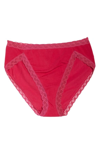 Shop Natori Bliss French Cut Briefs In Vintage Rose