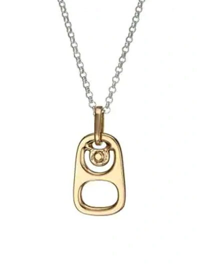 Shop King Baby Studio Pop Top Goldplated Sterling Silver Pendant Necklace