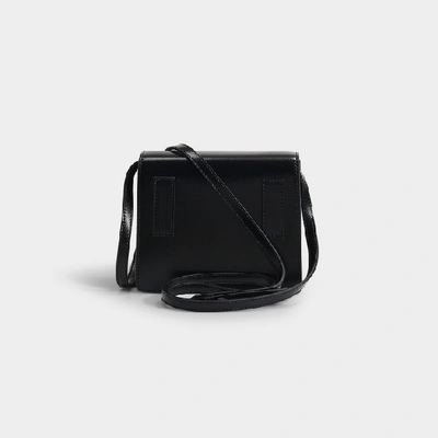 Shop Off-white Jitney 0.7 Bag In Black Calfskin