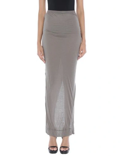 Shop Rick Owens Maxi Skirts In Military Green