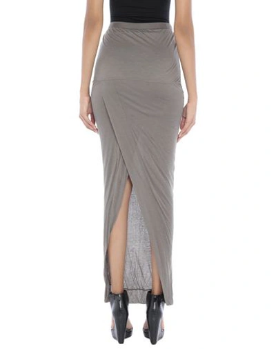 Shop Rick Owens Maxi Skirts In Military Green