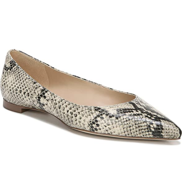 express snakeskin flats