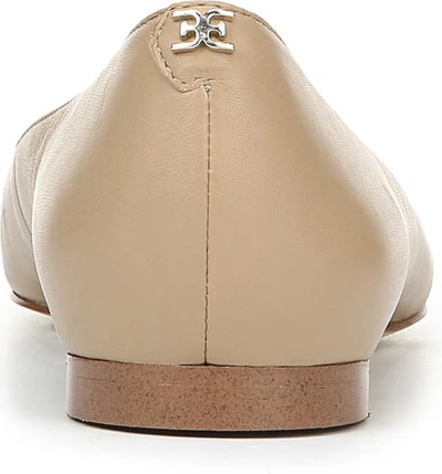 Shop Sam Edelman Sally Flat In Classic Nude Nappa Leather