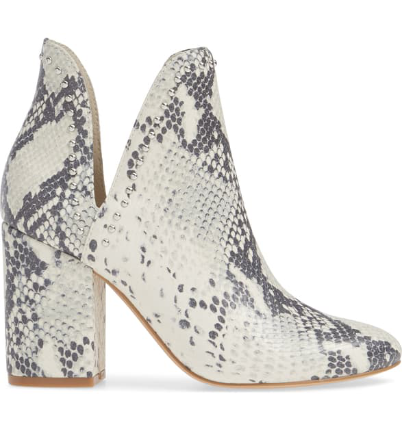 dsw steve madden snakeskin booties