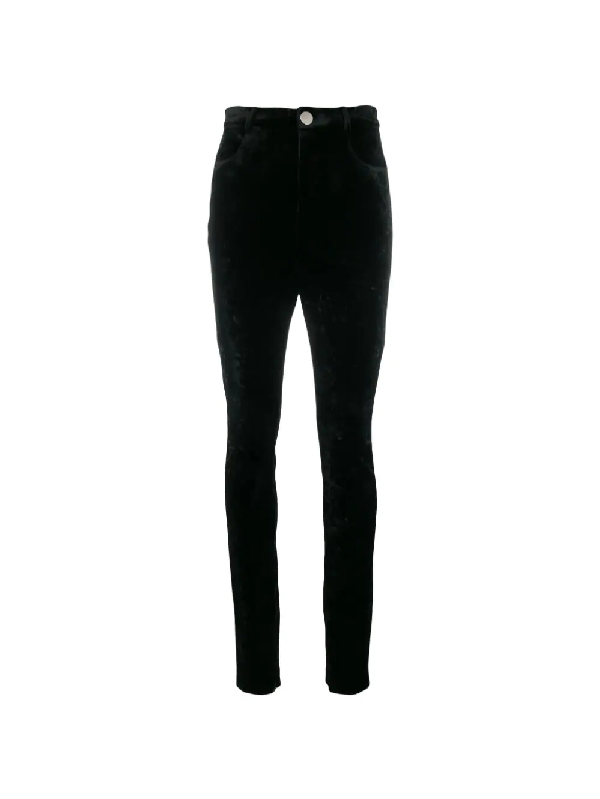 Attico High-Waist Fitted Trousers In Black | ModeSens