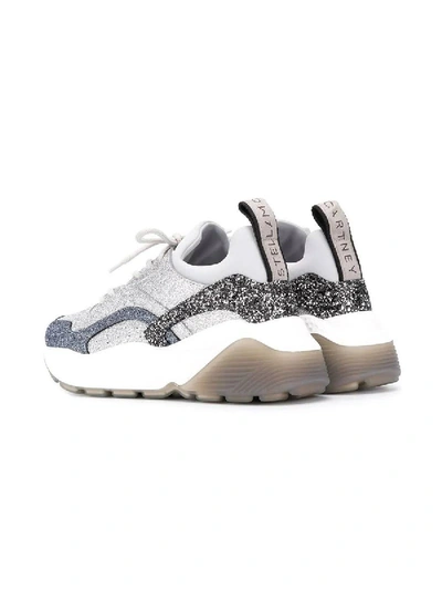 Shop Stella Mccartney Glittered Eclypse Sneakers