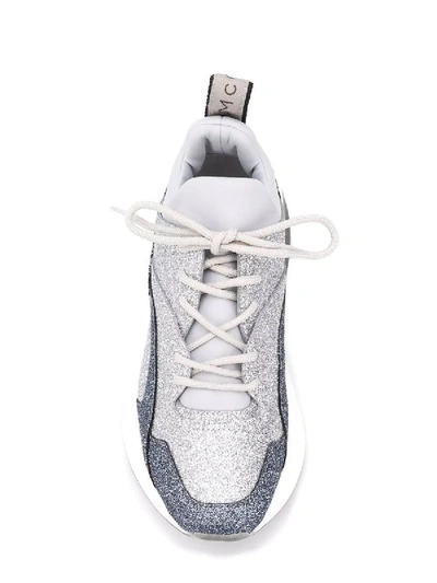 Shop Stella Mccartney Glittered Eclypse Sneakers