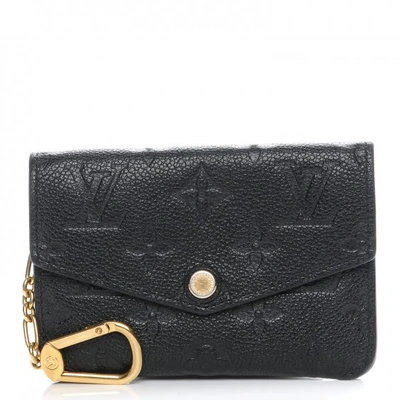 Accessories, Louis Vuitton Leather Monogram Empreinte Wallet Key Pouch  Black Noir