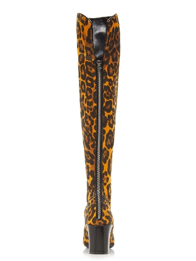 Shop Fabrizio Viti Leopard Over-the-knee Boots