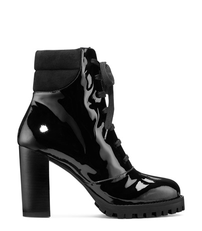 stuart weitzman patent leather boots