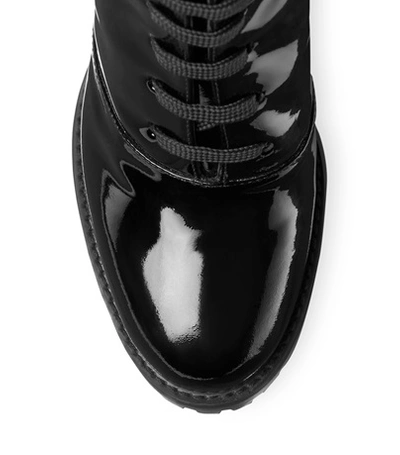 Shop Stuart Weitzman Cyler In Black Patent Leather