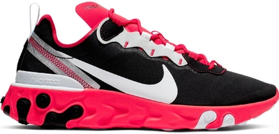 Pre-owned Nike React Element 55 Black White Red Orbit In Black/white-red  Orbit | ModeSens