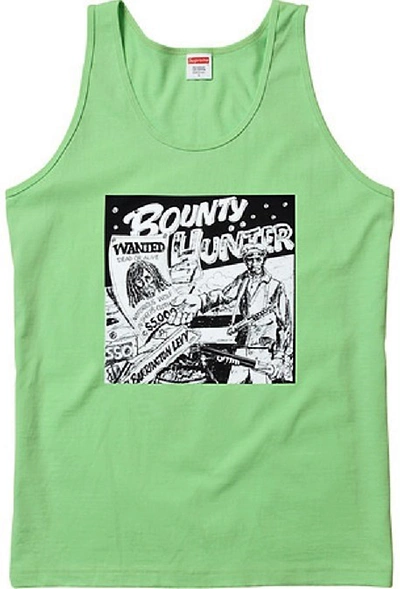 Pre-owned Supreme  Barrington Levy Jah Life Bounty Hunter Tank Top Acid