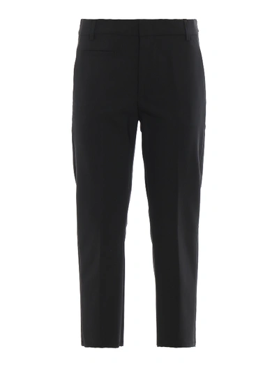 Shop Dondup Ariel Crop Trousers In Black