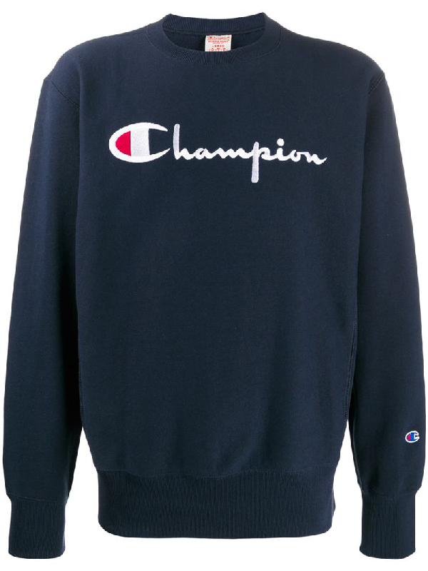champion sweater navy blue