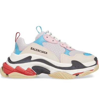 Shop Balenciaga Triple S Low Top Sneaker In Blue