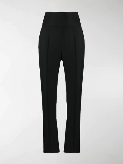 Shop Alexandre Vauthier High-waisted Tailored Trousers In Black