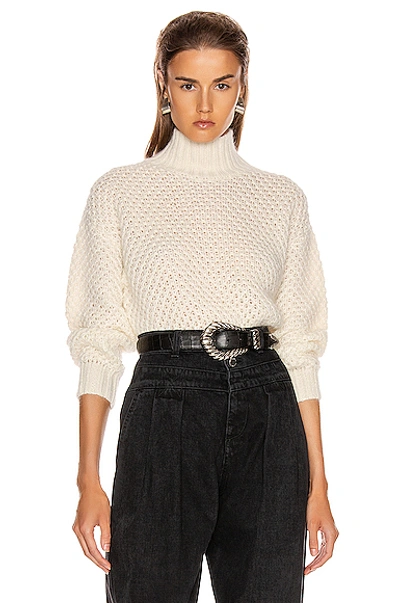 Shop Alberta Ferretti Chunky Sweater In White