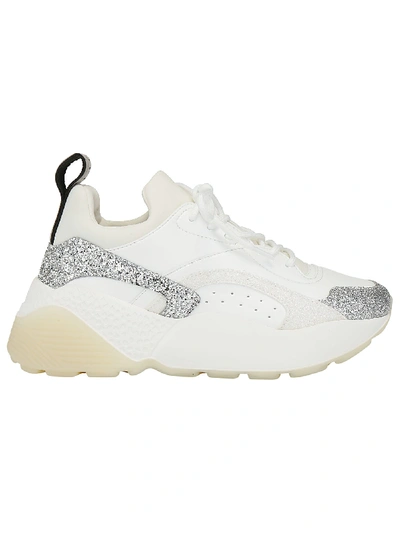 Shop Stella Mccartney Sneakers In Silver/white