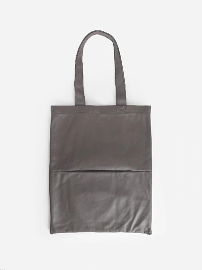 Shop Rick Owens Tote Bags In Grey