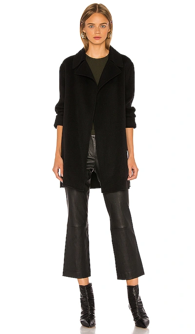 Shop Theory Overlay Coat In Black