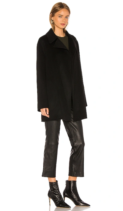 Shop Theory Overlay Coat In Black