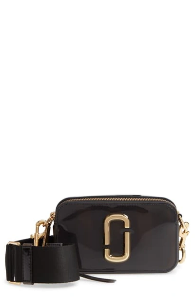 Marc Jacobs The Jelly Snapshot Small Camera Bag In Black/gold